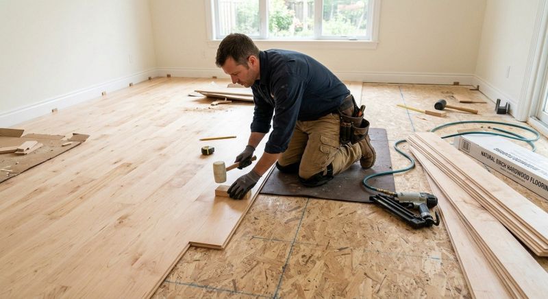 Birch Floor Installation in Polk County, FL