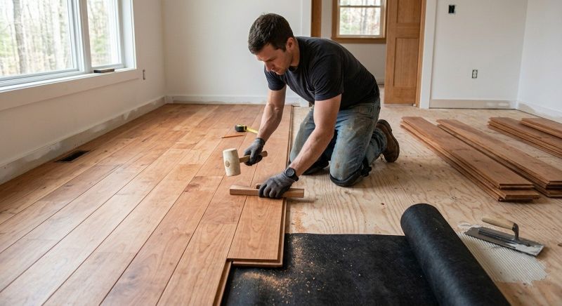 Cherry Floor Installation in Dundee, FL