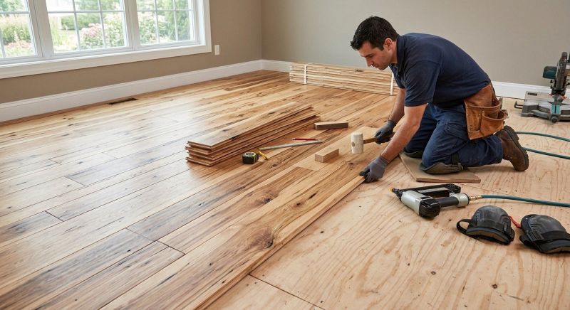 Hickory Floor Installation in Polk County, FL