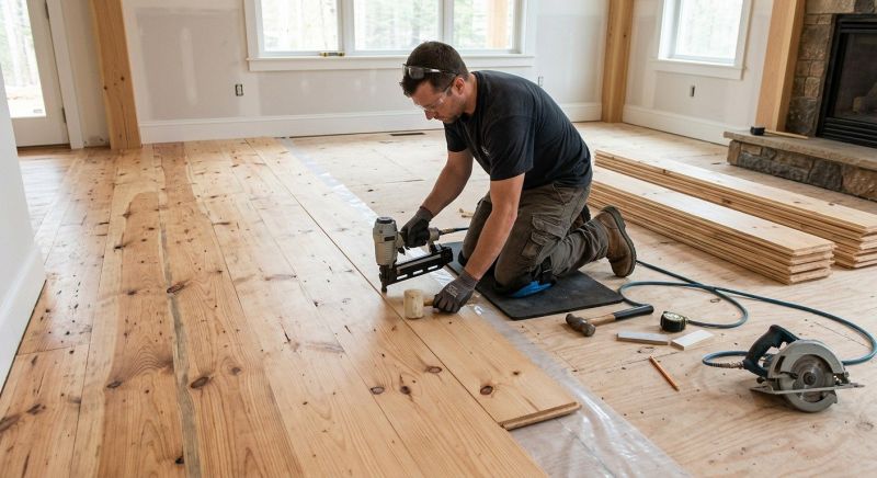 Pine Floor Installation in Polk County, FL