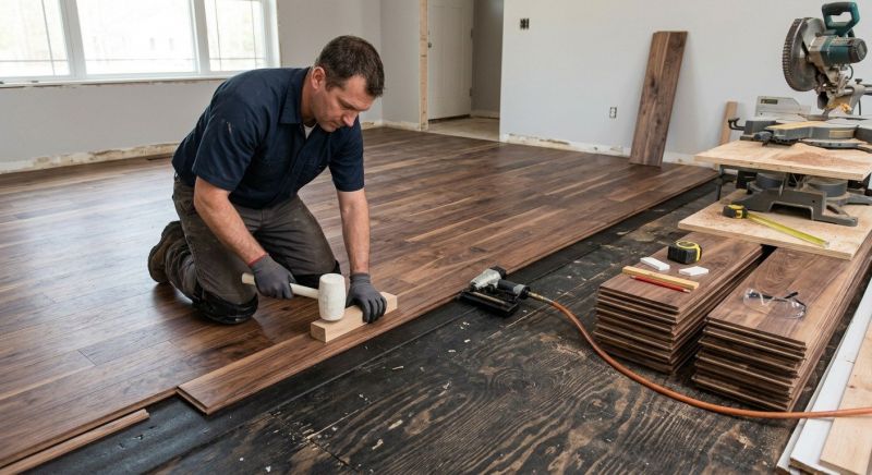 Walnut Flooring Installation in Polk County, FL