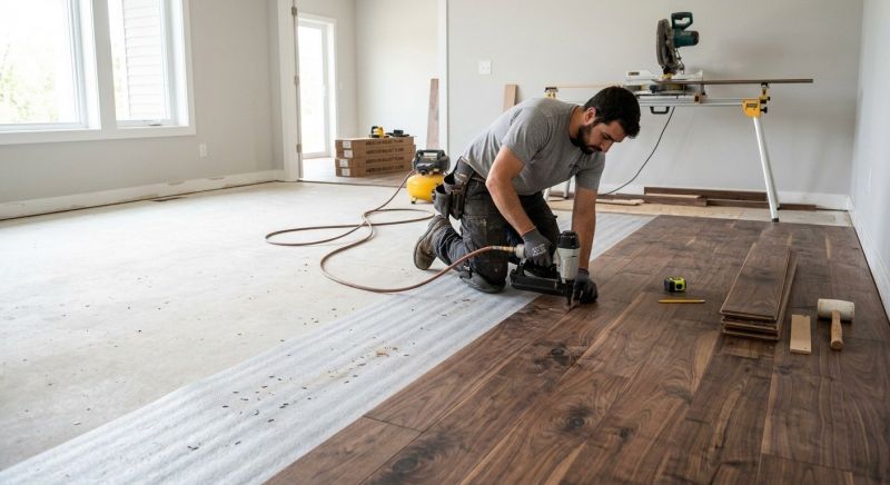 Walnut Flooring Installation in Polk County, FL