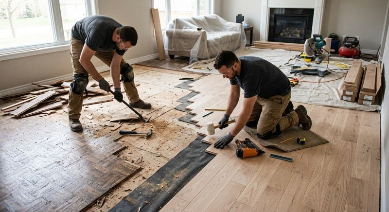 Wood Floor Replacement in Riverview, FL